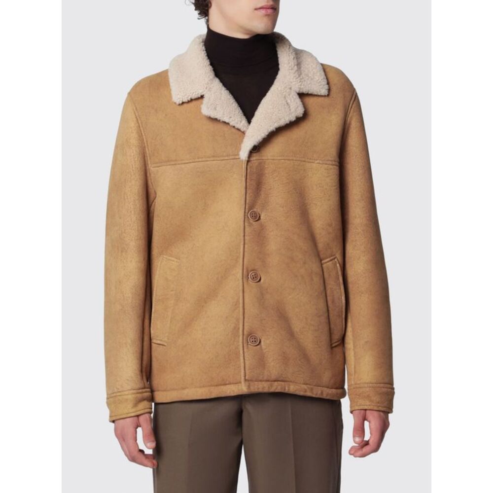 Salvatore Santoro Men Salvatore Santoro Suede Sheepskin Jacket With Fur Collar